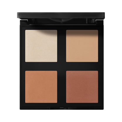 e.l.f. Contour Palette, 4 Shades, Customizable, Easy to Apply, Sculpts, Shades, Brightens, Light/Medium, Infused with Vitamin E, All-Day Wear, 0.56 Oz e.l.f.