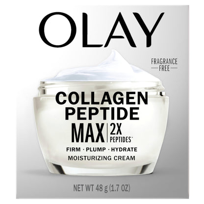 Olay Collagen Peptide Face Moisturizer, Firming Cream for Women, Fragrance-Free, Non-Greasy - Hydrating, Anti-Aging, Anti-Wrinkle Olay