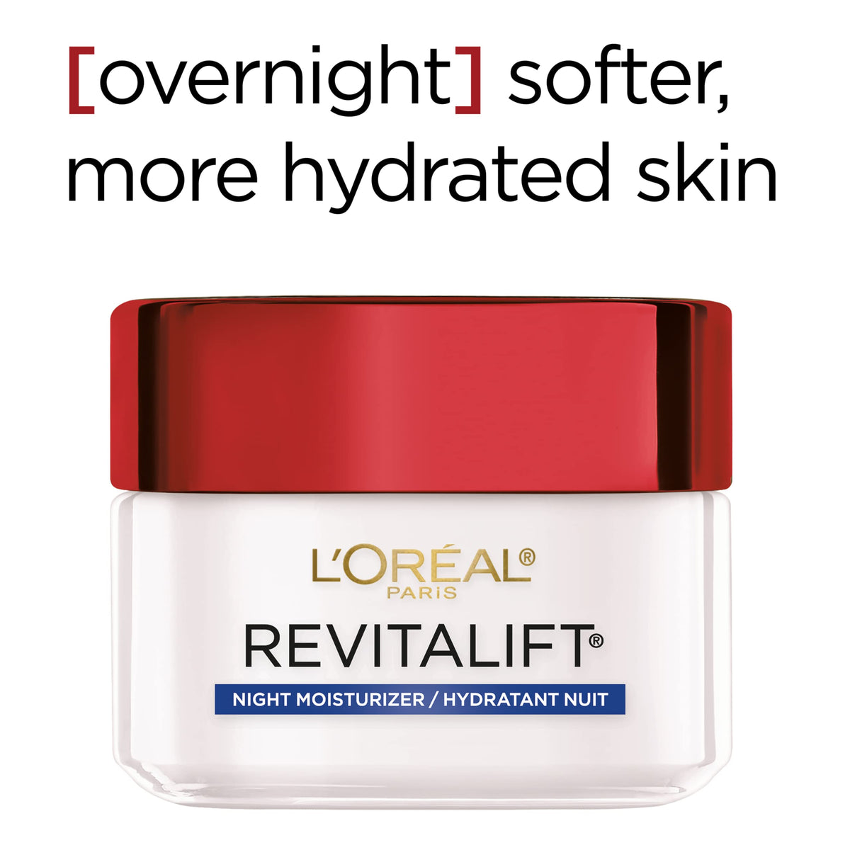 L'Oreal Paris RevitaLift Anti-Wrinkle Firming Night Cream, 1.7 Ounces Single pack L'Oreal Paris