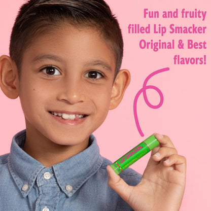 Lip Smacker Original & Best Party Pack - 10 Moisturizing Lip Balms, Classic Flavors, Hydrating & Protecting - Cruelty-Free- Oatmeal Cookie Lip Smacker