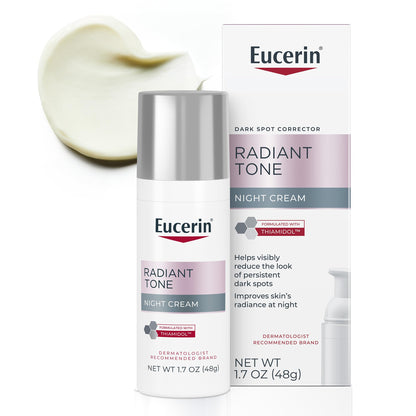 Eucerin Radiant Tone Night Cream Dark Spot Corrector with Thiamidol, 1.7 OZ Eucerin