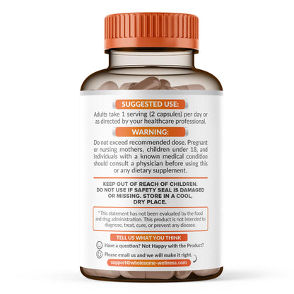 Wholesome Wellness Liposomal Vitamin C Capsules (200 Pills 1500mg Buffered) High Absorption, Immune System & Collagen Booster, High Dose Fat Soluble Immunity Wholesome Wellness