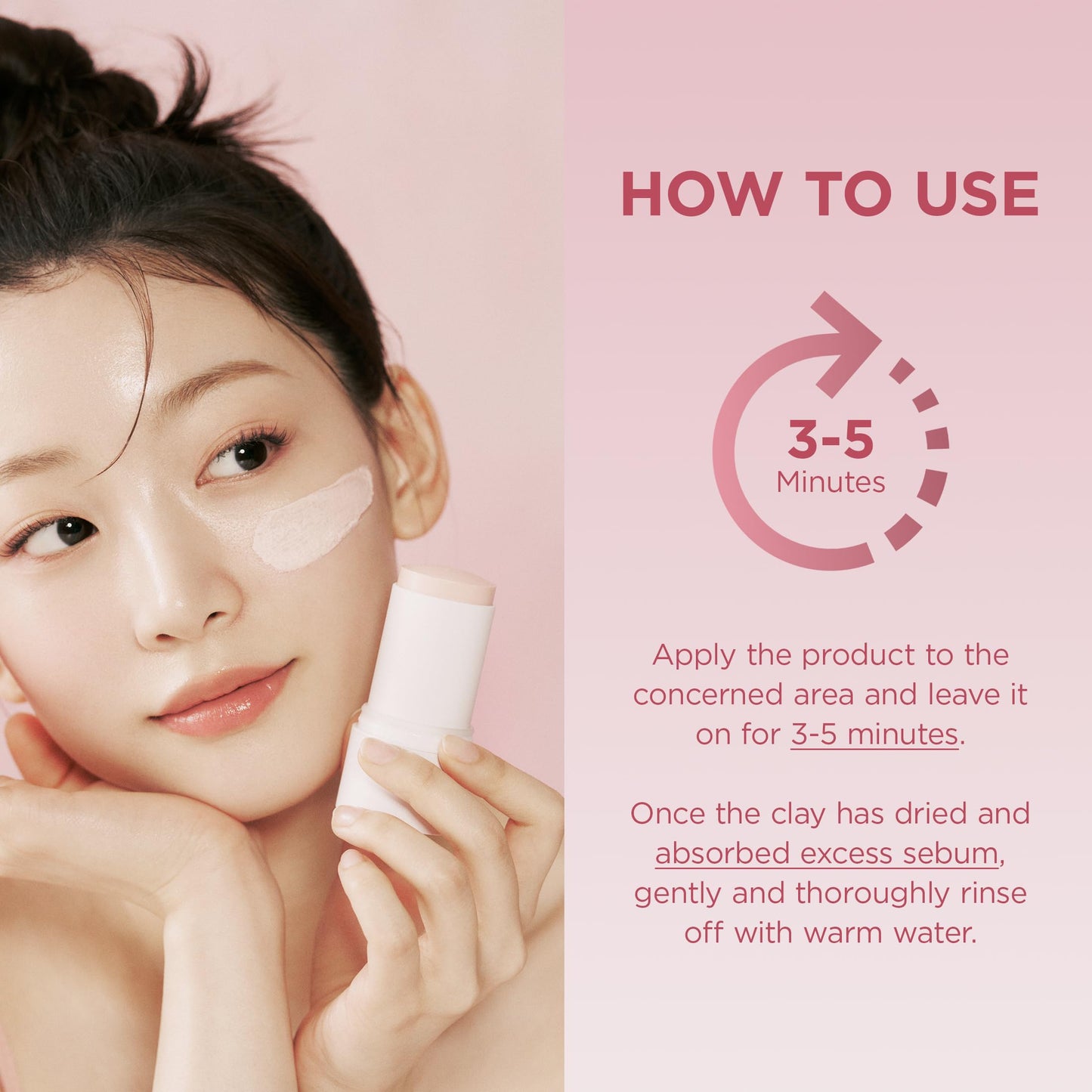 SKIN1004 Poremizing Quick Clay Stick Mask, Face Mask Skincare for Pore Minimizing, Facial Clay Mask with Centella, Pore Minimizer for Sebum Control SKIN1004