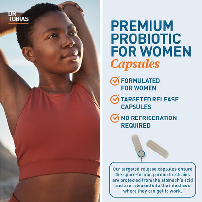 Dr. Tobias Oregano and Caprylic Acid Blend and Probiotics for Women - Supports Gut, Immune, and Urinary Health, Non-GMO