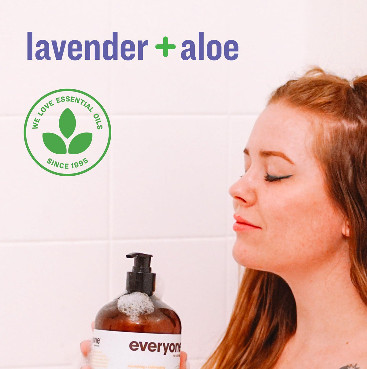 Everyone 3-in-1 Soap Body Wash Bubble Bath Shampoo Lavender Aloe 32oz 2pk everyone for every body