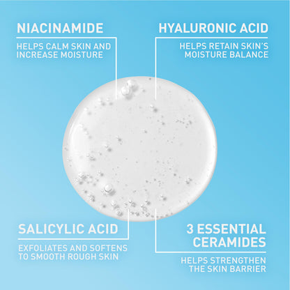 CeraVe Renewing Salicylic Acid Cleanser, BHA Exfoliating Face Wash, 16oz CeraVe