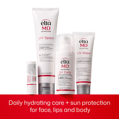 EltaMD UV Daily Peptide Lip Balm, SPF 40, Mineral Lip Sunscreen, 0.17 oz EltaMD