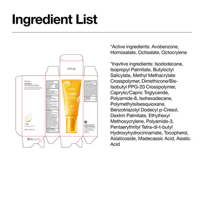 Anua Invisible Matte Finish Sunscreen, 1.69 fl.oz ANUA