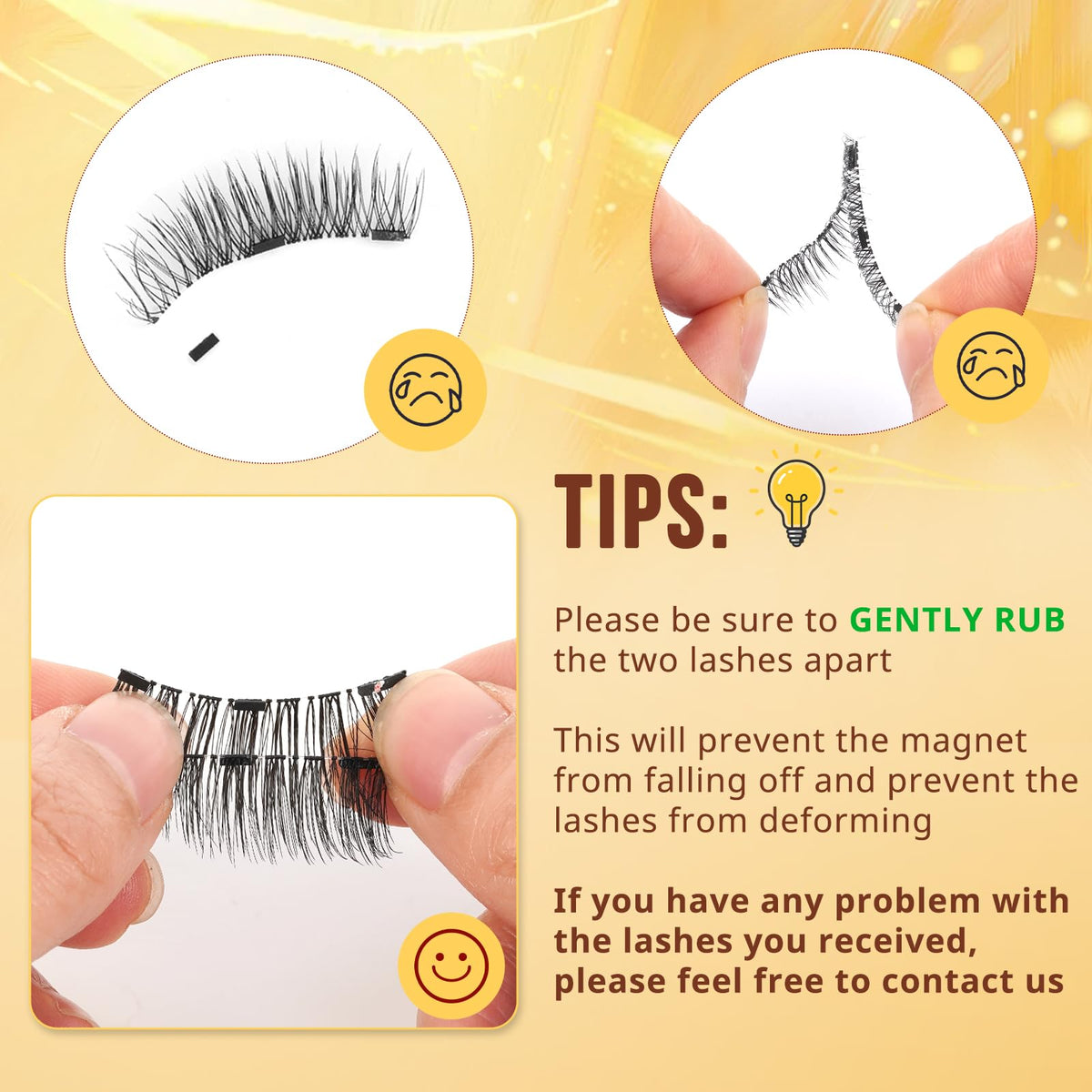 QUEWEL Magnetic Eyelashes Reusable Magnetic Eyelashes with Applicator(A13) QUEWEL