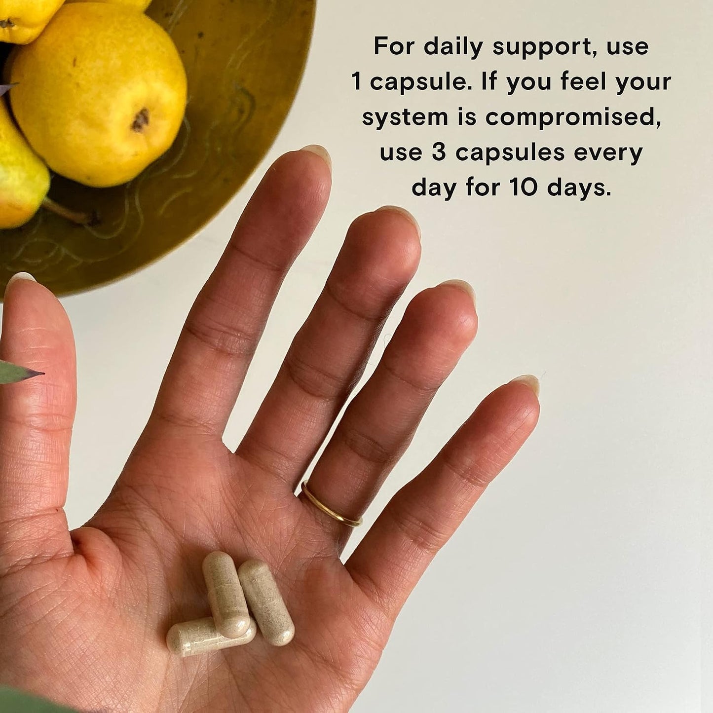 Moon Juice Superpower Immune Support Supplement with Vitamin C, Vitamin D, Zinc & Reishi - 4 Bioavailable Immunity Fundamentals for Defense, Balance & Recovery - 30 Veg Capsules