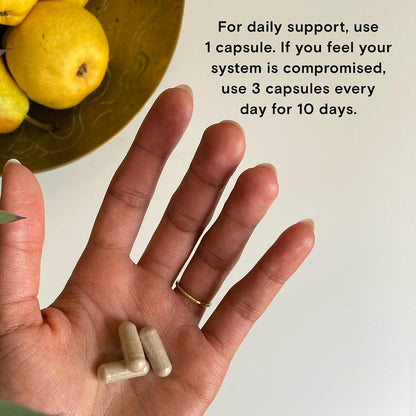 Moon Juice Superpower Immune Support Supplement with Vitamin C, Vitamin D, Zinc & Reishi - 4 Bioavailable Immunity Fundamentals for Defense, Balance & Recovery - 30 Veg Capsules