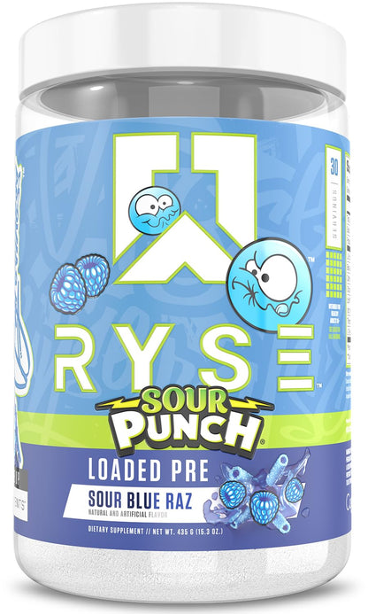 RYSE Loaded Pre Workout Powder - Strawberry Squeeze - Daily Pre-Workout for Men & Women with 390mg Caffeine, Beta Alanine, and Citrulline for Pump, Focus, and Energy - 30 Servings