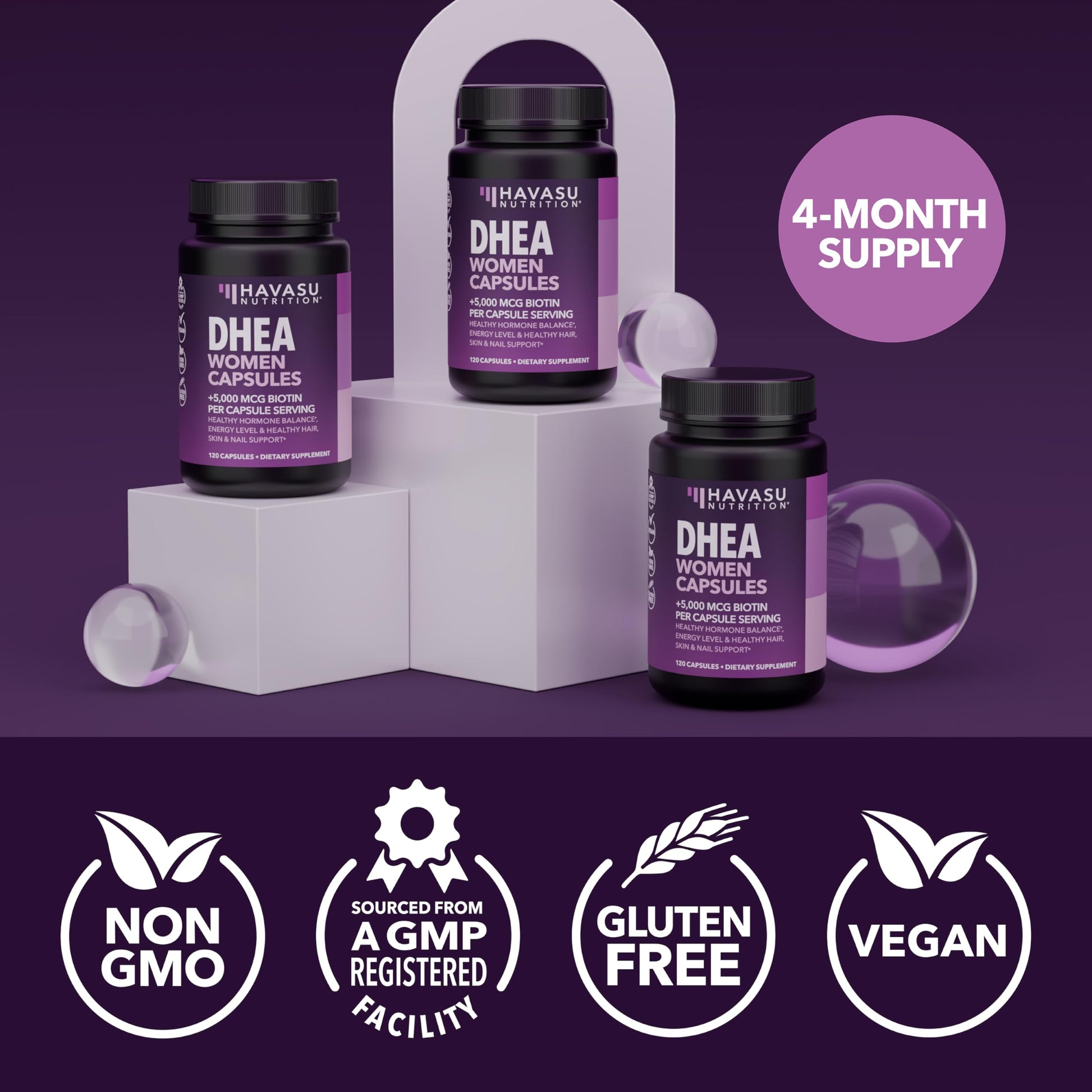 DHEA 50mg Per Serving, Vegan, Non-GMO Hormone Balance Supplement, 60ct | DHEA Supplement for Men and Women, Supports Energy, Healthy Aging, Hormone Balance, Mood and Vitality, 2-Month Supply Gsupps Australia