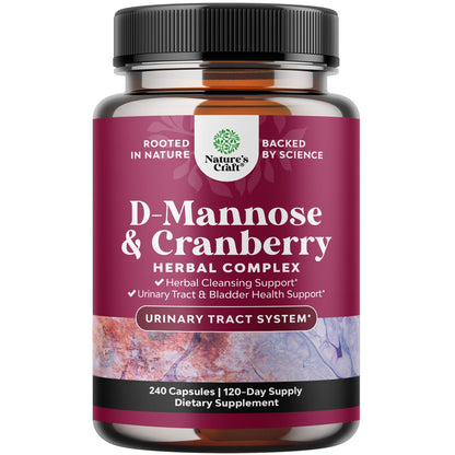 D Mannose with Cranberry Supplement - Potent D Mannose 1000mg Capsules for Kidney Defense Support & Cleanse and Urinary Tract Health for Women & Men - Bladder Health Supplement for Adults - 60 Count Gsupps Australia