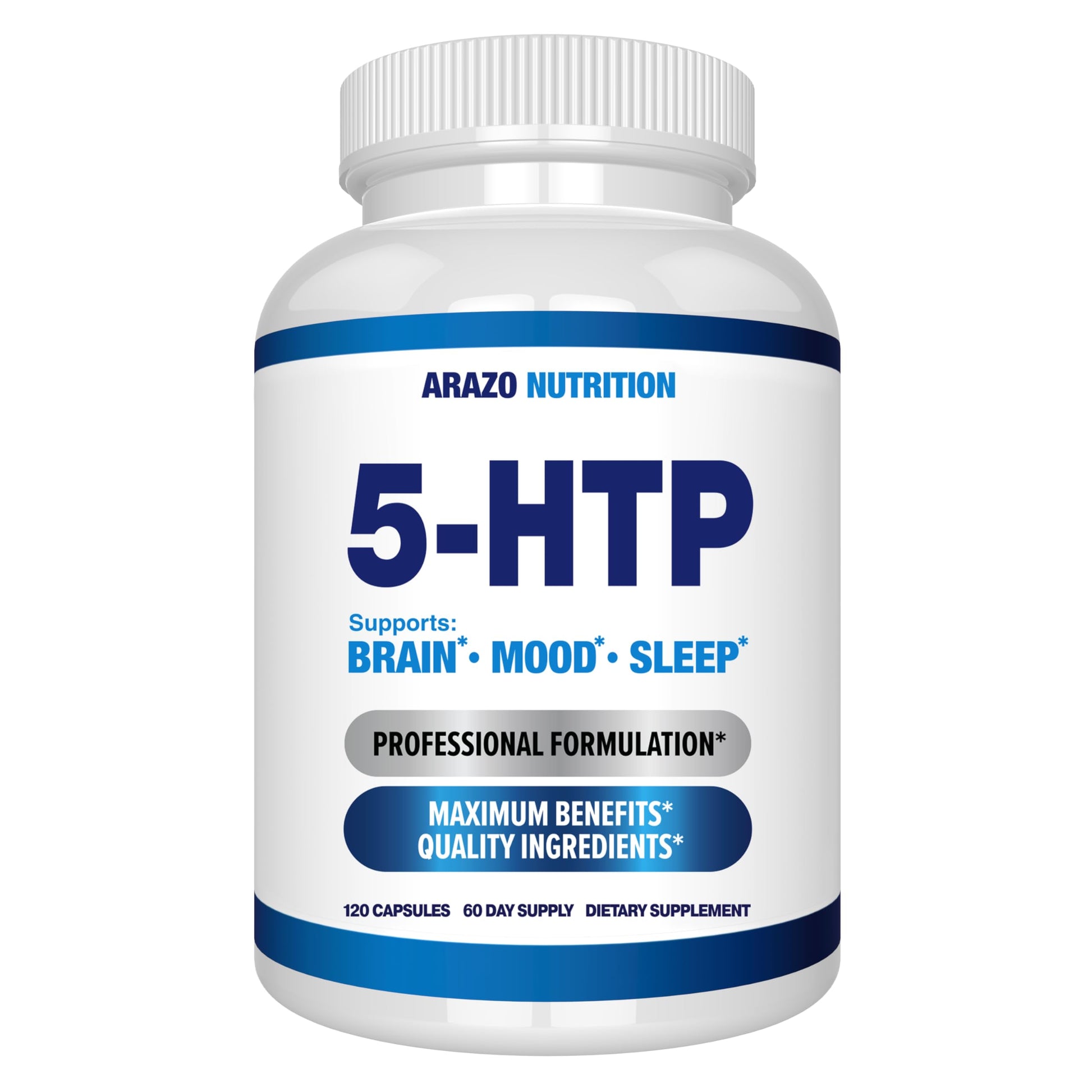 5-HTP 200 MG Per Serving Plus Calcium for Mood, Sleep – Supports Calm and Relaxed Mood – 99% High Purity – 120 Capsules – Arazo Nutrition Arazo Nutrition buy australia supplements