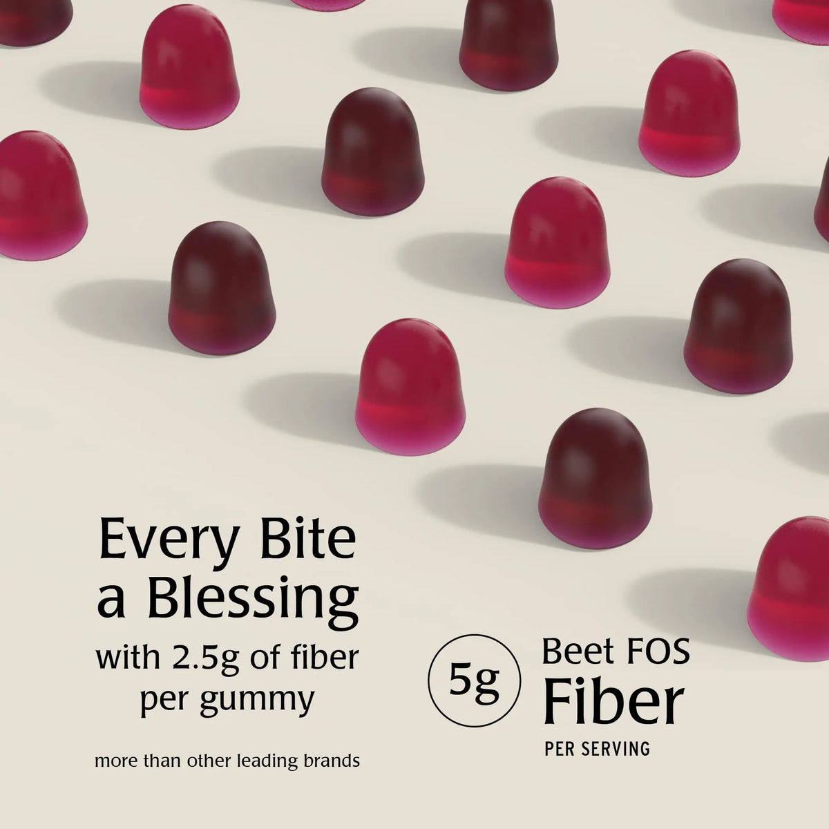 Blessments - Prebiotic Fiber Gummies for Adults & Kids with No Added Sugar- 5g (60 Count) High Fiber Supplement Gummies - Vegan - Keto Friendly - Digestive Health Supplements Blessments