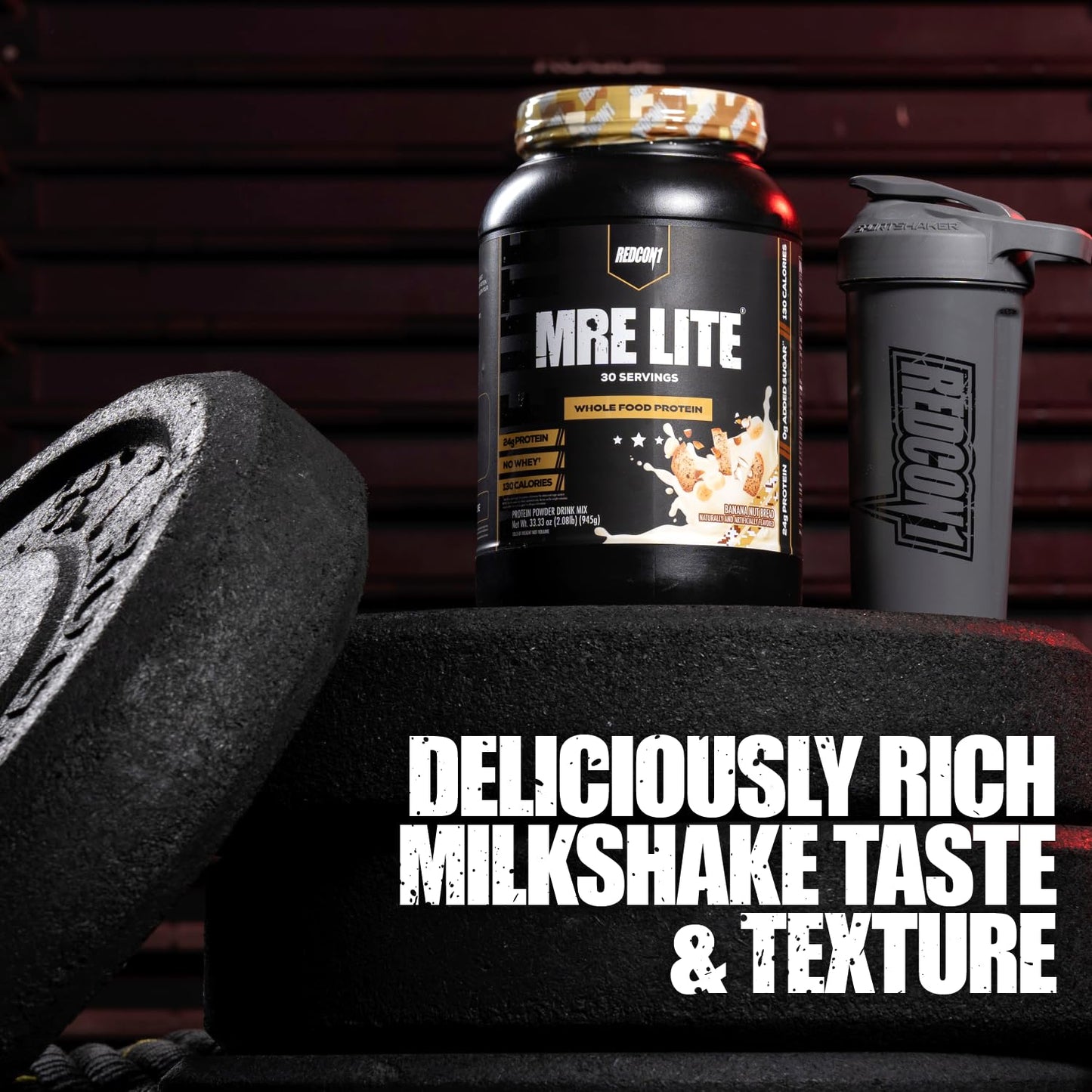 REDCON1 MRE Lite Whole Food Protein Powder, Peanut Butter Cookie - Low Carb & Whey REDCON1Buy Supplements Australia