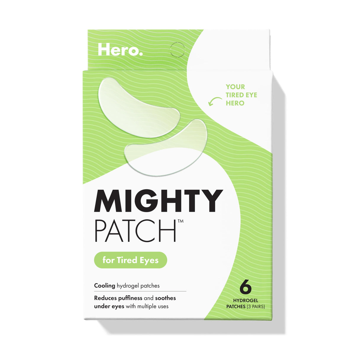 HERO COSMETICS Mighty Patch for Tired Eyes Patches, 6 Count Mighty Patch