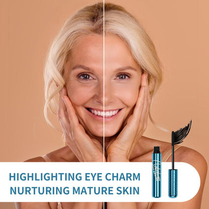 Mascara for Older Women 60 Plus - Volumizing Waterproof Hypoallergenic Black Mascara for Thinning Lashes & Sensitive Eyes, Smudge-Proof Formula (1 Pack) BANGFENG