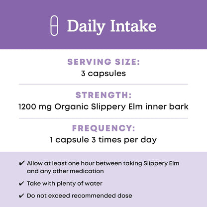 Oregon's Wild Harvest Slippery Elm Organic Capsules, 90 Count Gsupps Australia