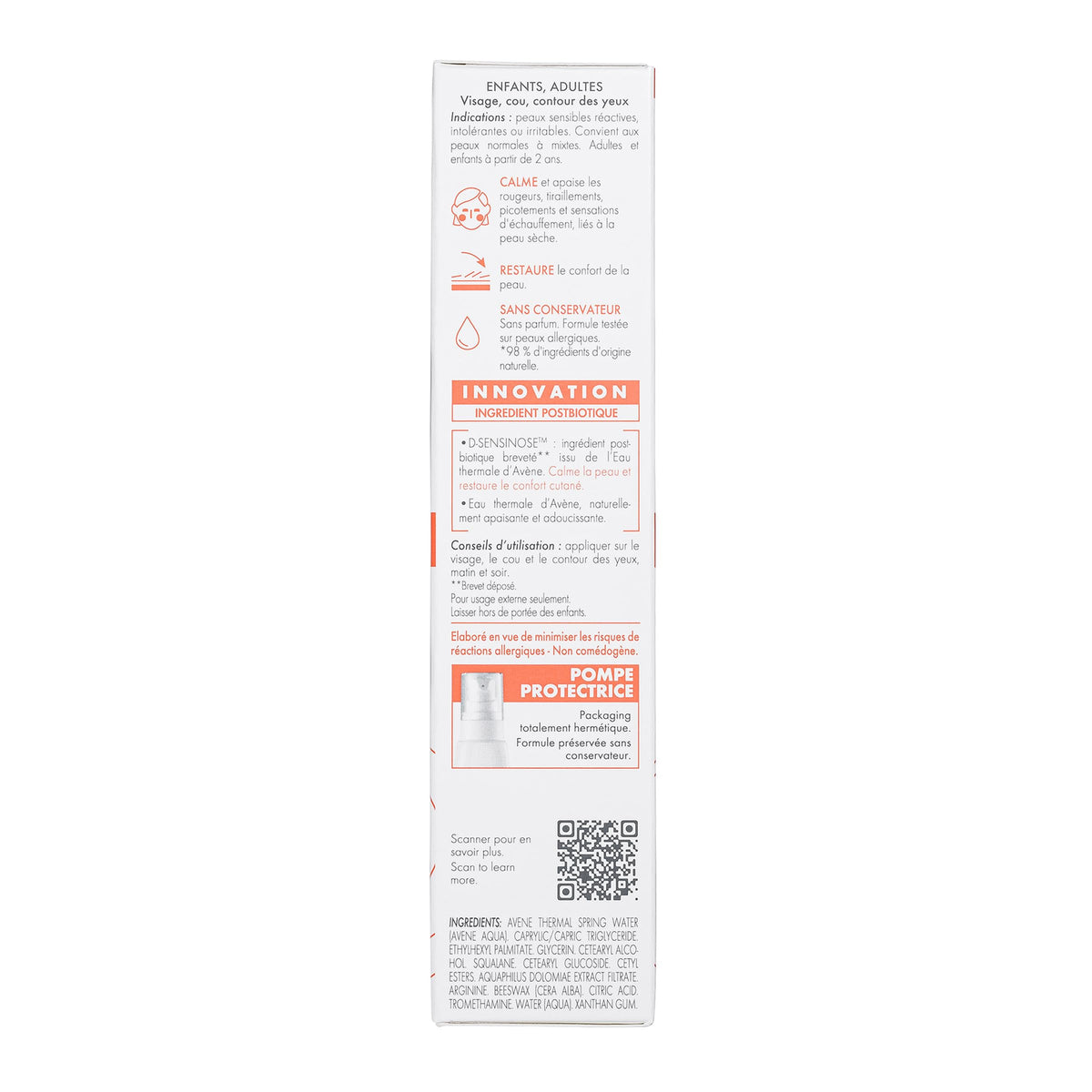 Avène Tolerance Control Soothing Recovery Cream, Sensitive Skin, 1.3 oz Eau Thermale Avène