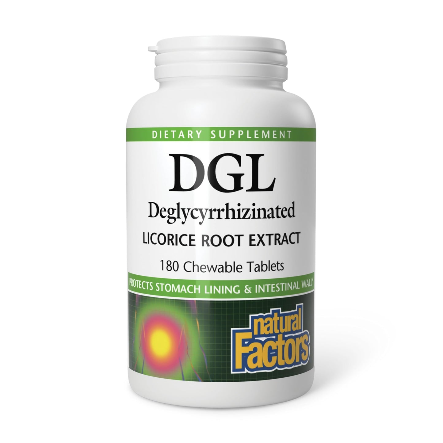 Natural Factors DGL Chewable - Digestive Support Supplement with Licorice Root Extract - Chewable Tablets Support Stomach Lining & Health - Non-GMO & Gluten-Free Natural Factors