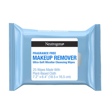 Neutrogena Makeup Remover Wipes, Fragrance-Free, 25 Ct Neutrogena
