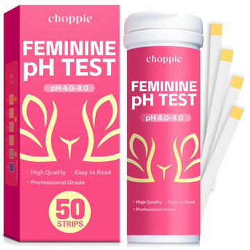 Choppie Vaginal Health pH Test Strips (50 Strips), pH Balance Test Strips for Women, Vaginal pH Test Strips Choppie buy australia supplements