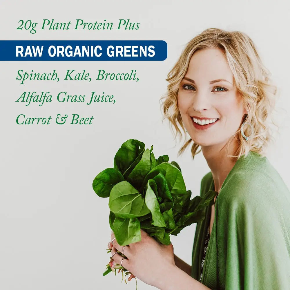 Garden of Life Raw Protein & Greens Vanilla Protein Powder – 20g Plant Based Greens Powder, Probiotics & Enzymes, Post-Workout Recovery, Vegan, Gluten-Free, Non-GMO, 20 Servings Garden of Life