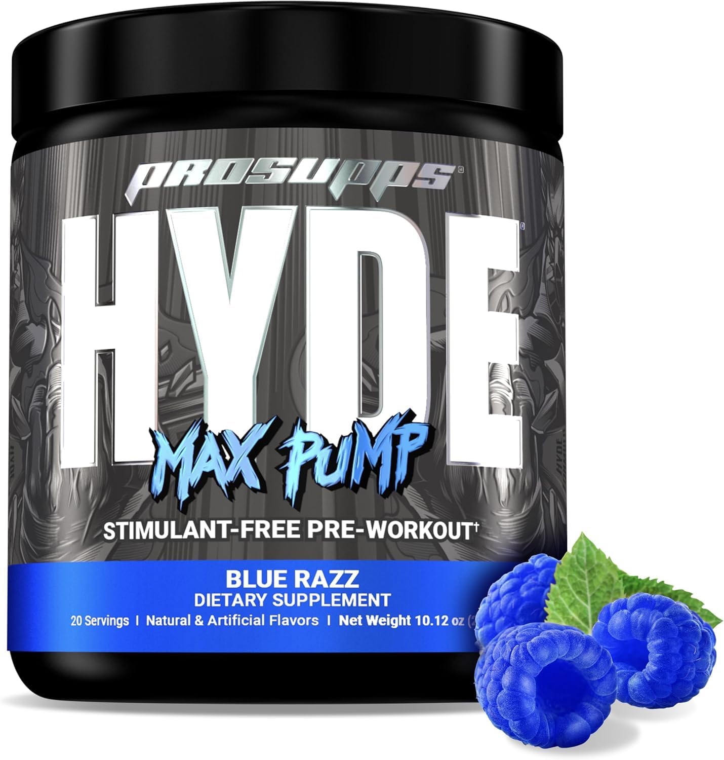 ProSupps L-Carnitine 3000 Stimulant Free Liquid Shots (31 Servings, Dragon Fruit) and Hyde Max Pump Pre Workout for Men and Women (20 Servings, Blue Razz) Bundle
