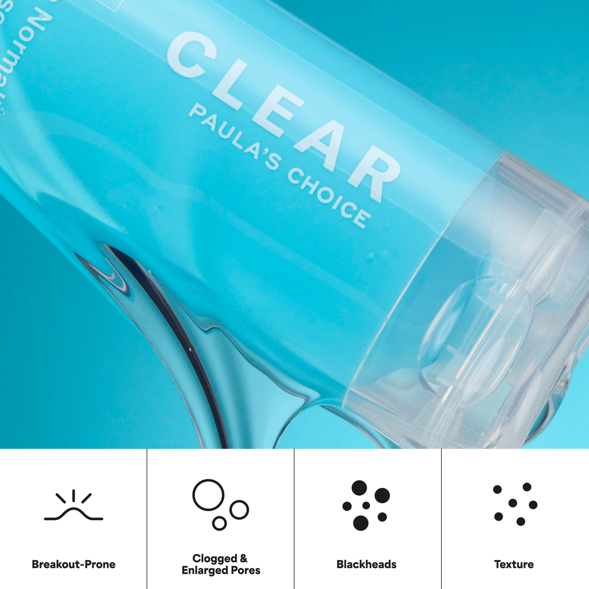 Paula's Choice--CLEAR Acne Cleanser--For Facial Acne, Breakouts, Redness, Clogged and Enlarged Pores, Blackheads--1-6 oz Bottle Paula's Choice