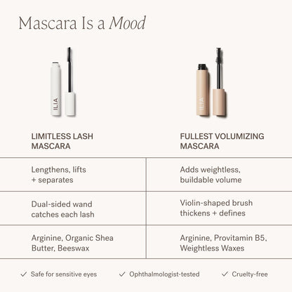 ILIA - Fullest Volumizing Mascara (Classic Black | Full Size) ILIA