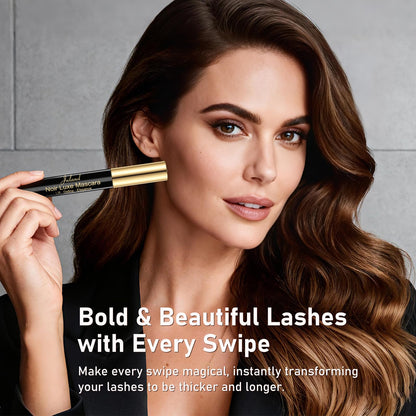Essence Mascara Volume and Length – Volumizing & Lengthening Mascara for Full, Lush Lashes, Curl & Lift, Waterproof, Smudge-Resistant, Clump-Free Blackest Black, Long-Lasting Beauty Makeup Okutani Beauty