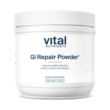 Vital Nutrients GI Repair Powder - Leaky Gut Powder with L Glutamine and Zinc - Digestive Enzyme Supplement to Support Gut Health