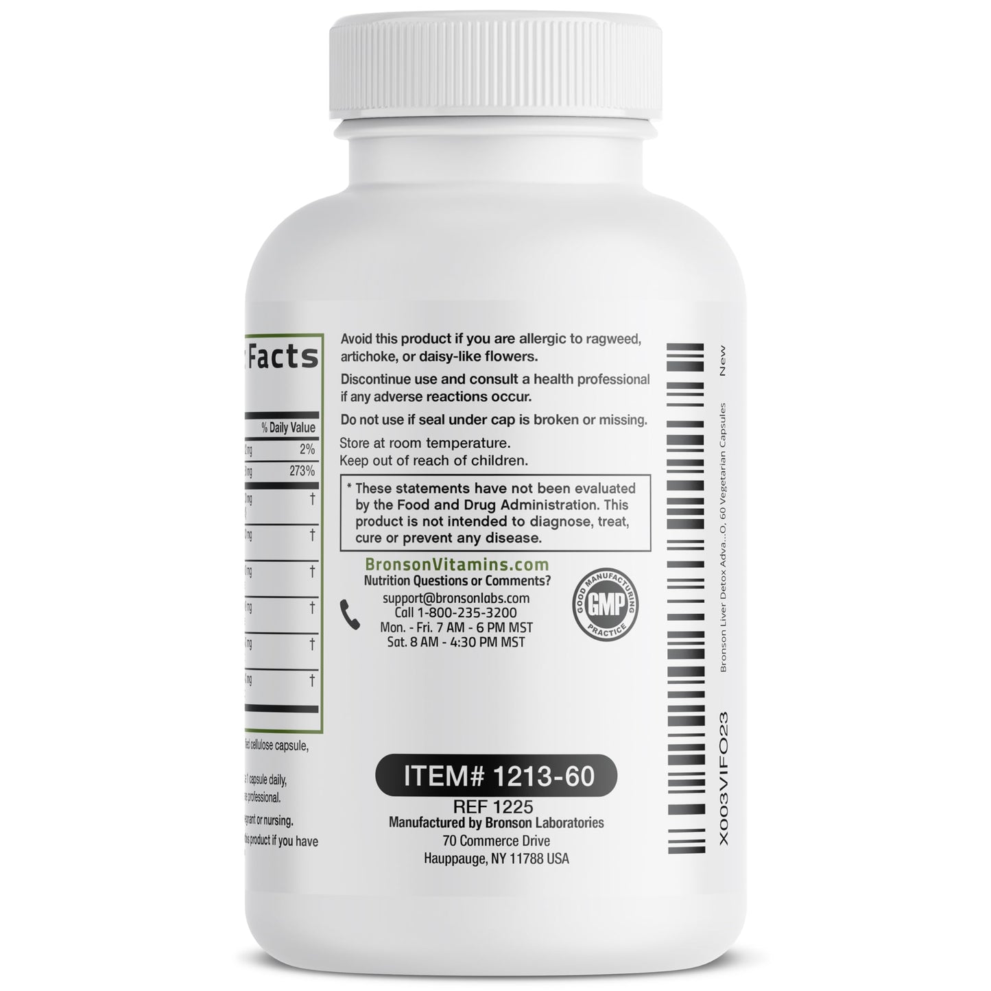 Bronson Liver Detox Advanced Detox & Cleansing Formula Supports Health Liver Function with Milk Thistle, Dandelion Extract, Turmeric, Artichoke Leaf & More Bronson