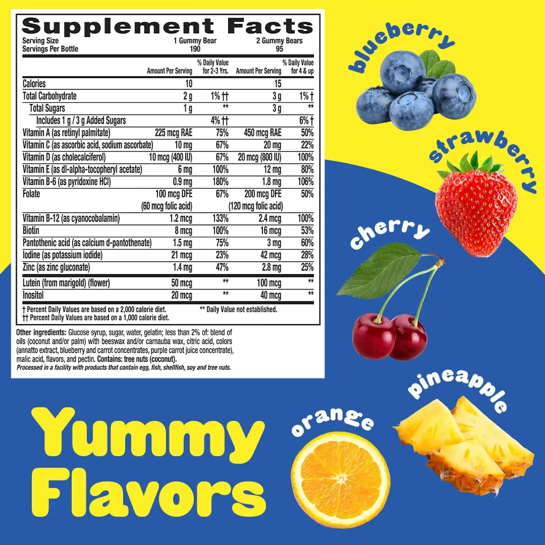 Vitafusion Fiber Well Fit Gummies, 90 Count and L’il Critters Gummy Vites Daily Gummy Multivitamin for Kids, 190 Gummies Vitafusion buy australia supplements