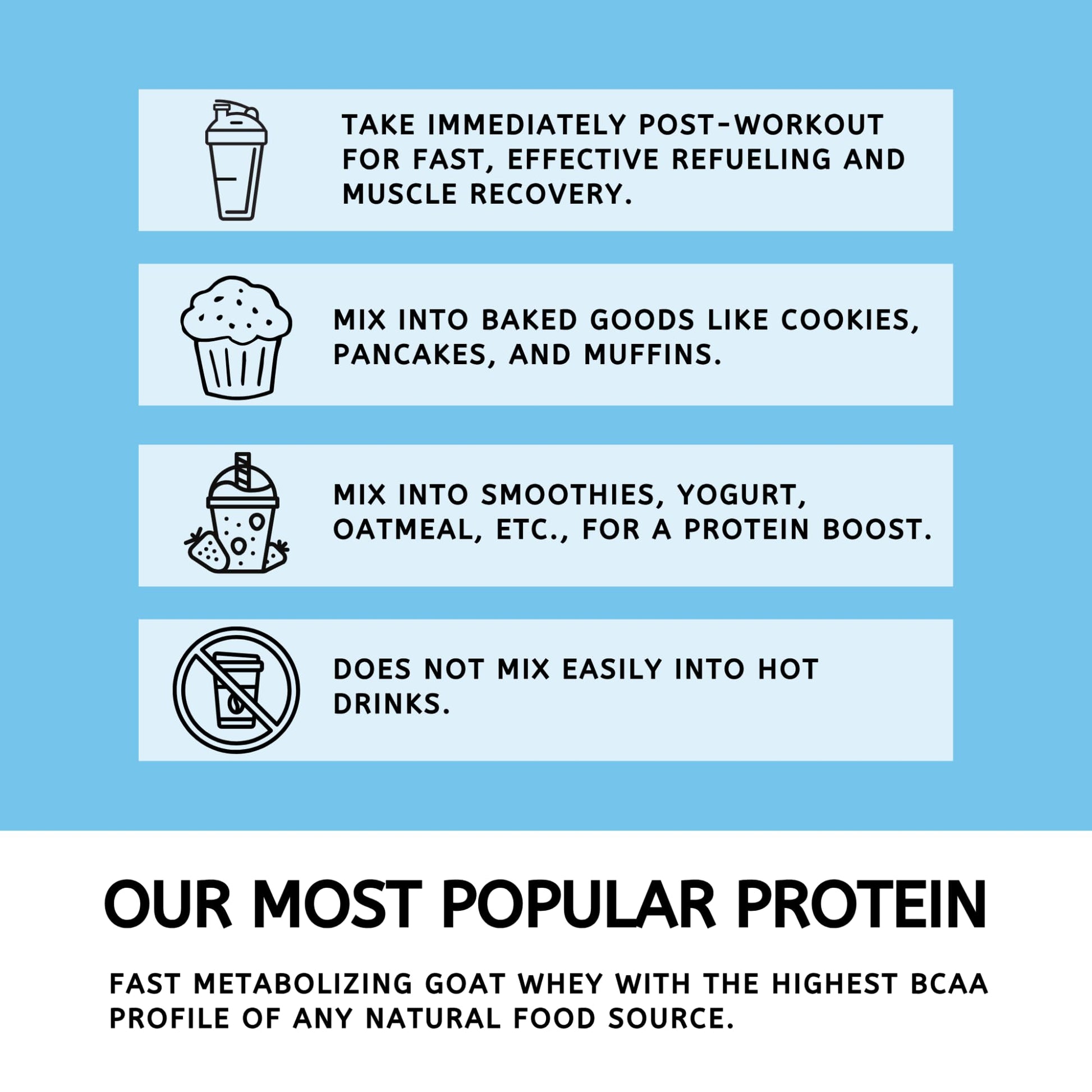 Mt. Capra Clean Whey Protein | Grass-Fed Undenatured Goat Whey Protein Powder | 24 g Protein Per Serving, All Natural, Non-GMO, High in Branch Chain Amino Acids | Unsweetened | 15 Servings - 16 oz MT. CAPRA SINCE 1928 buy australia supplements