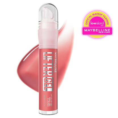 MAYBELLINE Lifter Oil-in-Gel Lip Gloss for Glassy, Bouncy Shine, Hydrating, Tinted Lip Balm and Moisturizer with Hyaluronic Acid and Passionfruit Oil, Strawberry Shake (Mauve Pink) MAYBELLINE