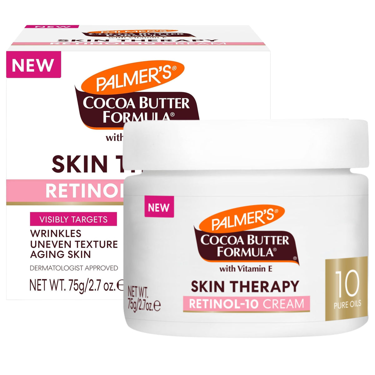 Palmer's Skin Therapy Face Cream, Retinol-10 Moisturizer (2.7 Oz) Palmer's