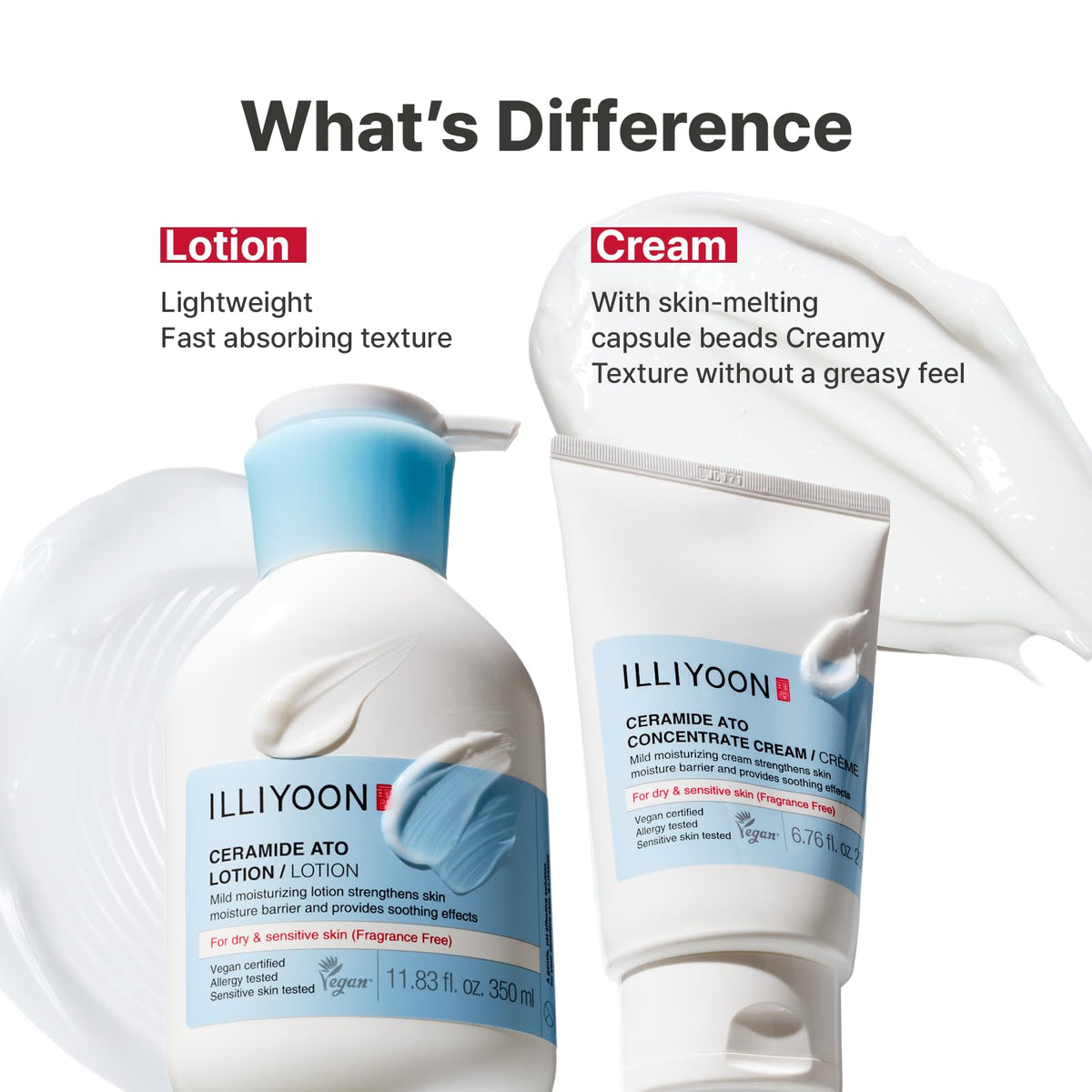 Illiyoon Ceramide Ato Concentrate Cream | Moisturizer for Dry & Sensitive Skin, 100hr Lasting Hydration, For Face & Body, Gentle for Infants, Moisture Barrier Repair, Vegan Certified, 6.76 fl.oz. Illiyoon