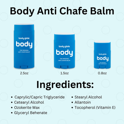 Body Glide Original Anti Chafe Balm | No Chafing Stick | Prevent Arm, Chest, Butt, Thigh, Ball Chafing & Irritation | Trusted Skin Protection Since 1996 |1.5oz BodyGlide