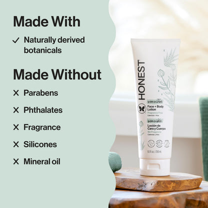 The Honest Company Face and Body Lotion, Fragrance-Free, 8.5 fl oz The Honest Company