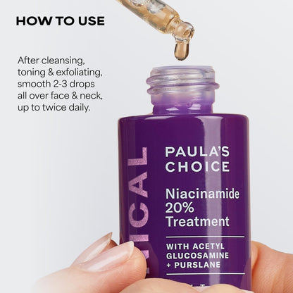 Paula's Choice CLINICAL 20% Niacinamide Vitamin B3 Face Serum, 0.67 Fl Oz Paula's Choice