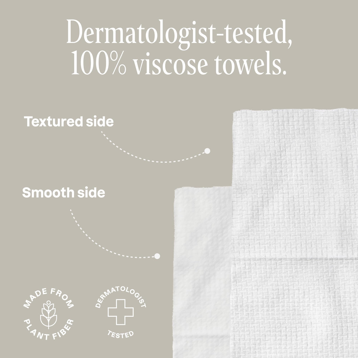 Cliganic Clean Face Towels XL, Disposable, Ultra-Absorbent, Hypoallergenic & Soft - Makeup Remover Dry Wipes, Pamper Your Face, Feel Fresh & Radiant, Hygienic Towelettes, for All Skin Types (50 Ct) Cliganic
