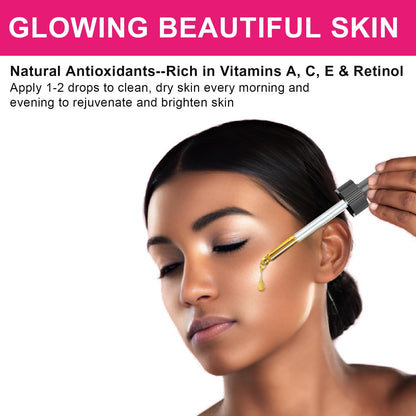 MMPANG Organic Rosehip Seed Oil for Face, USDA Certified, Cold Pressed MMPANG