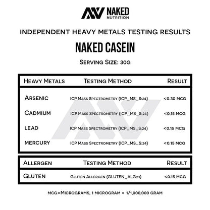 NAKED Casein - 1Lb Micellar Casein Protein - Bulk, Zero Carb, NSF Certified, GMO-Free, Gluten Free, Soy Free, Preservative Free - Stimulate Muscle Growth NAKED