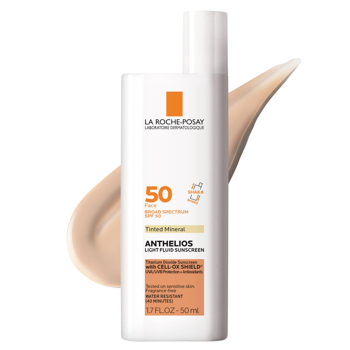 La Roche-Posay Anthelios Tinted Mineral Sunscreen for Face SPF 50, Light La Roche-Posay