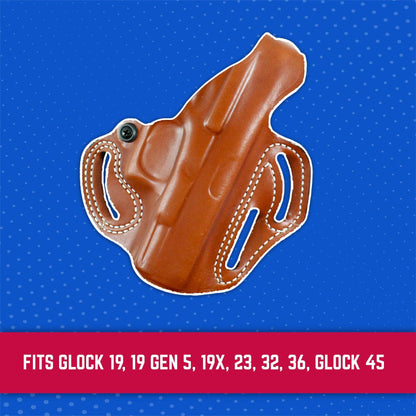 DeSantis Thumb Break Scabbard - OWB Gun Holster for Men and Women, Leather Belt Slide Holster for Pistols, Exact Molding, Secure and Highly Concealable OWB Carry Gsupps Australia