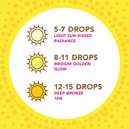 Jergens Natural Glow Instant Sun Drops, Sunless Tanning for Face and Body, Instant Sun Bronzing Drops, Oil Free, 1 Fl Oz Jergens