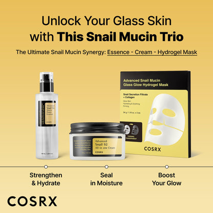 COSRX Snail Mucin 96% Repairing Serum for Sooothing & Hydrating 3.38 oz. COSRX